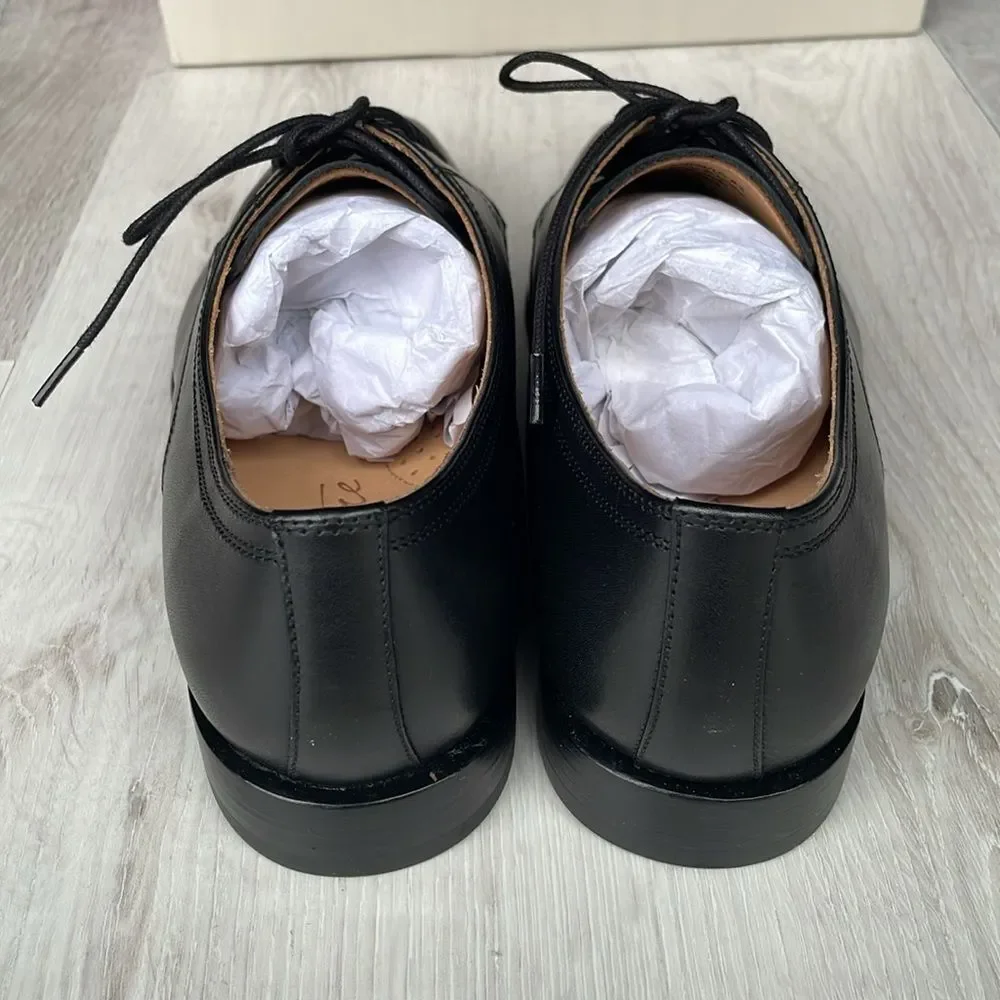 Curatore Lecce apron toe BLACK Italian leather size 8.5‎ NWT in box